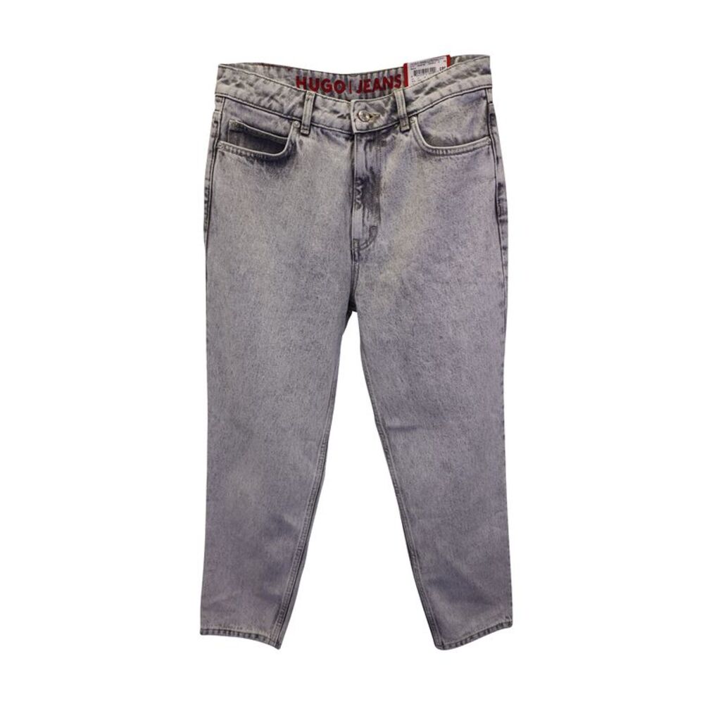 Hugo Boss Light Washed Jeans in Grey Cotton